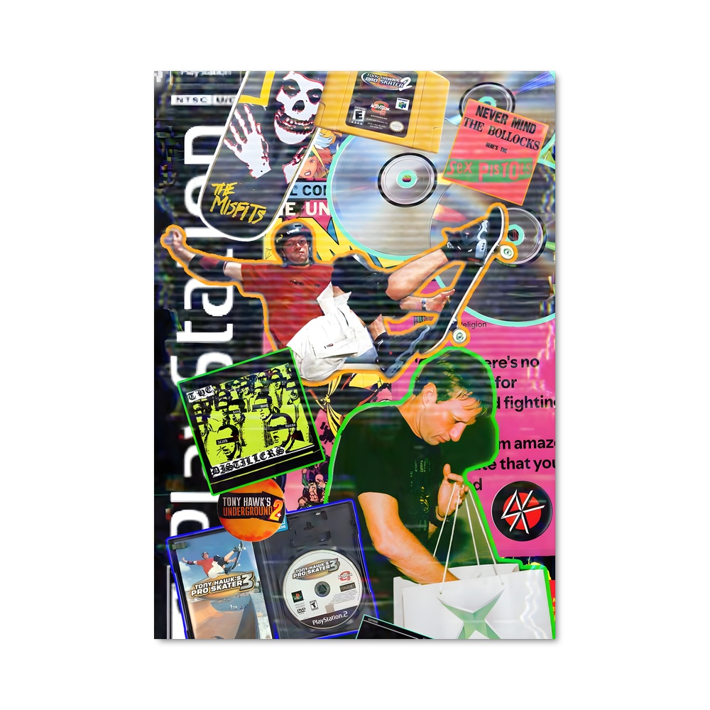 Poster Music Fusion – affiche Skateboard
